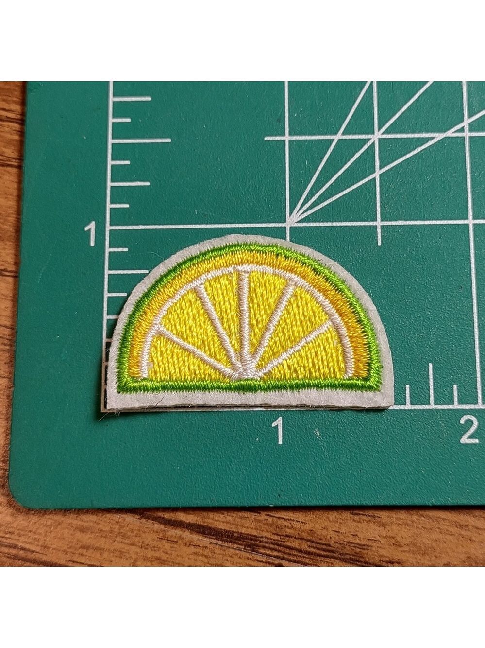 2/$10 Mini Lemon Slice Embroidered Patch